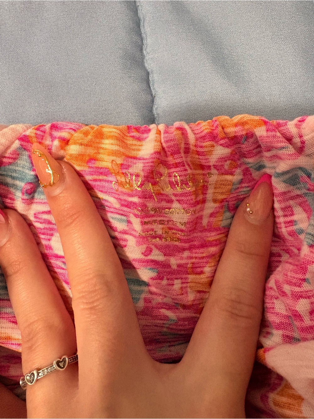 Pink & Orange Ruffle Tank Top - Picture 3 of 4